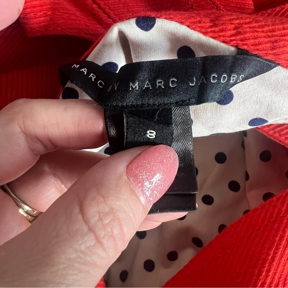 Marc By Marc Jacobs Open Back Red Mini Dress 8 - Picture 6 of 8